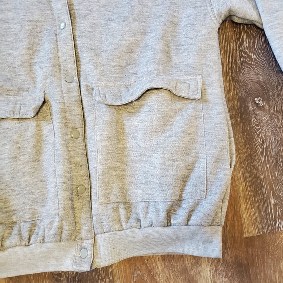 Vintage Reversible Jacket Retro 80s Blue Pink and Grey Large by Current Scene - Picture 10 of 16